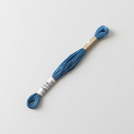 Lecien Japan 2512-254 Cosmo Cotton Embroidery Floss, 8m, Skein Blue