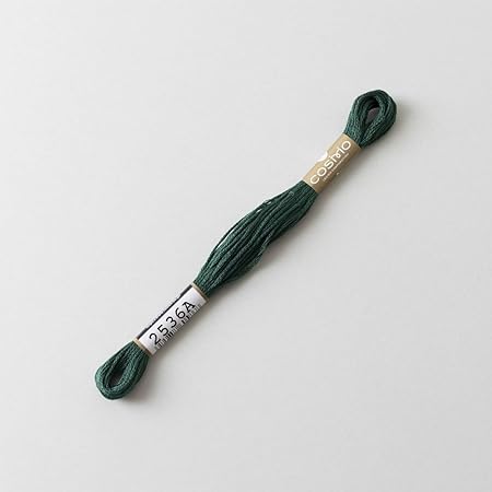 Lecien Japan 2512-2536 Cosmo Cotton Embroidery Floss, 8m, Skein Green