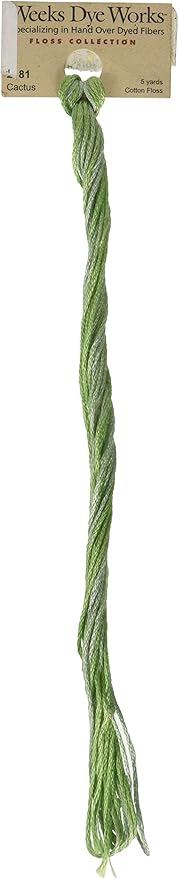 Weeks Dye Works Classic Collection Embroidery Floss, 5 yd, Cactus