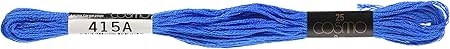 Lecien Japan 2512-415 Cosmo Cotton Embroidery Floss, 8m, Skein Blue