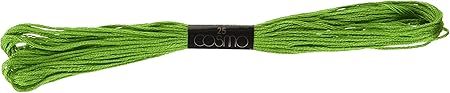 Lecien Japan 2512-326 Cosmo Cotton Embroidery Floss, 8m, Skein Green