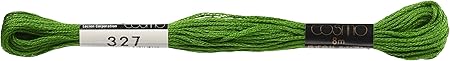 Lecien Japan 2512-327 Cosmo Cotton Embroidery Floss, 8m, Skein Green