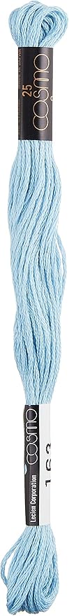 Lecien Japan 2512-163 Cosmo Cotton Embroidery Floss, 8m, Skein Blue