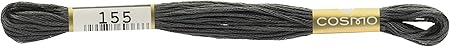 Lecien Japan 2512-155 Cosmo Cotton Embroidery Floss, 8m, Skein Grey