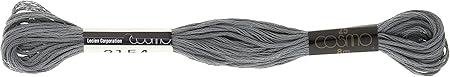 Lecien Japan 2512-2154 Cosmo Cotton Embroidery Floss, 8m, Skein Grey