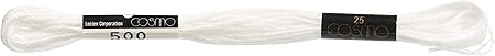 Lecien Japan 2512-500 Cosmo Cotton Embroidery Floss, 8m, Skein White