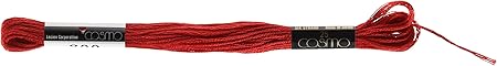 Lecien Japan 2512-800 Cosmo Cotton Embroidery Floss, 8m, Skein Red