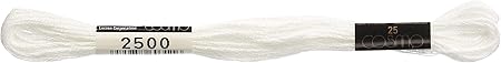 Lecien Japan 2512-2500 Cosmo Cotton Embroidery Floss, 8m, Skein White