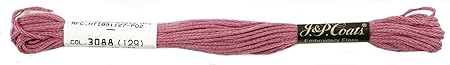 Red Heart 6-Strand Embroidery Floss, Mauve, 24-Pack