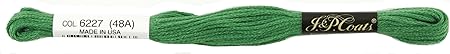 Coats Crochet Red Heart 6-Strand Embroidery Floss, Christmas Green Bright, 24-Pack