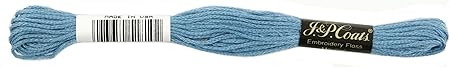 Red Heart 6-Strand Embroidery Floss, Blue Light, 24-Pack