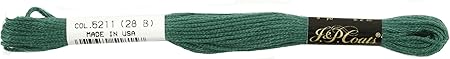 Red Heart 6-Strand Embroidery Floss, Very Dark Jade, 24-Pack