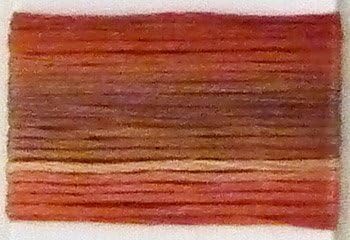 Lecien Japan SE80-8043 Cosmo Seasons Variegated Embroidery Floss, Browns/Rusts