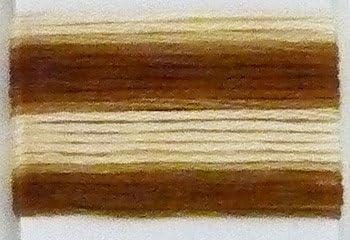 Lecien Japan SE80-8036 Cosmo Seasons Variegated Embroidery Floss, Browns