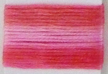 Lecien Japan SE80-8010 Cosmo Seasons Variegated Embroidery Floss, Pinks