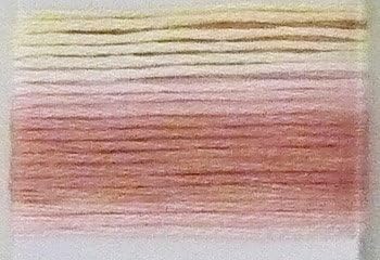 Lecien Japan SE80-8007 Cosmo Seasons Variegated Embroidery Floss, Pinks/Cream