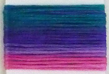 Lecien Japan SE80-8074 Cosmo Seasons Variegated Embroidery Floss, Teal/Lavender/Pink