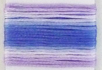 Lecien Japan SE80-8059 Cosmo Seasons Variegated Embroidery Floss, Purples/Blues