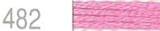 Lecien Japan 2512-482 Cosmo Cotton Embroidery Floss, 8m, Skein Pink