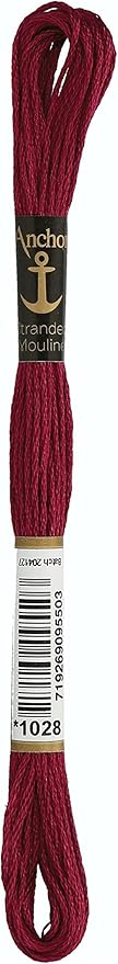 Anchor Maia 6-Strand Embroidery Floss, 8.75-Yard, Raspberry Medium Dark