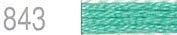 Lecien Japan 2512-843 Cosmo Cotton Embroidery Floss, 8m, Skein Teal