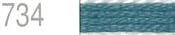 Lecien Japan 2512-734 Cosmo Cotton Embroidery Floss, 8m, Skein Blue