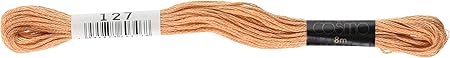 Lecien Japan 2512-127 Cosmo Cotton Embroidery Floss, 8m, Skein Orange