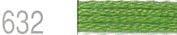 Lecien Japan 2512-632 Cosmo Cotton Embroidery Floss, 8m, Skein Green