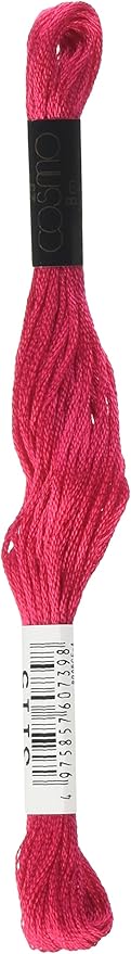 Lecien Japan 2512-3115 Cosmo Cotton Embroidery Floss, 8m, Skein Pink