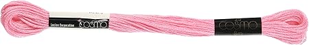 Lecien Japan 2512-353 Cosmo Cotton Embroidery Floss, 8m, Skein Pink