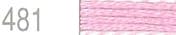 Lecien Japan 2512-481 Cosmo Cotton Embroidery Floss, 8m, Skein Pink