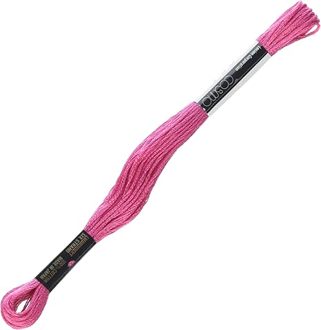 Lecien Japan 2512-504 Cosmo Cotton Embroidery Floss, 8m, Skein Pink