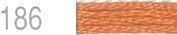 Lecien Japan 2512-186 Cosmo Cotton Embroidery Floss, 8m, Skein Orange