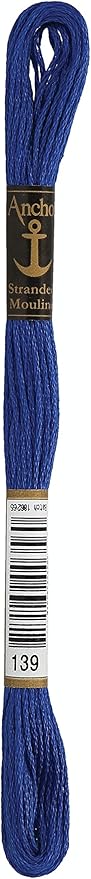 Anchor Maia Anchor Six Strand Embroidery Floss 8.75 Yards-Wedgewood Dark 12 per Box