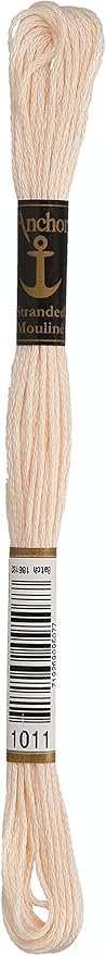 Anchor Six Strand Embroidery Floss 8.75 Yards-Flesh Very Light 12 per Box