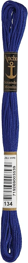 Anchor Maia Anchor Six Strand Embroidery Floss 8.75 Yards-Cobalt Blue Very Dark 12 per Box