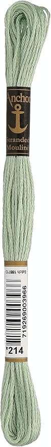 Anchor Six Strand Embroidery Floss 8.75 Yards-Juniper Light 12 per Box