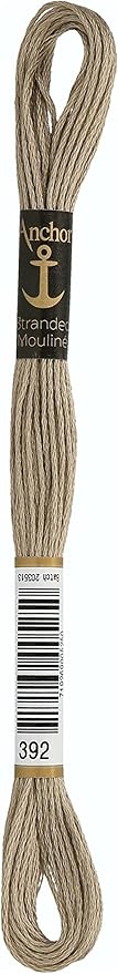 Anchor Six Strand Embroidery Floss 8.75 Yards-Linen Medium 12 per Box