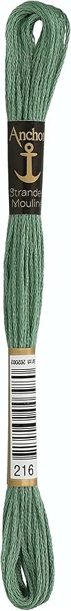 Anchor Six Strand Embroidery Floss 8.75 Yards-Juniper Medium 12 per Box