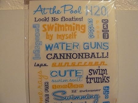 REMINISCE H2O Rub-On Transfers, Pool