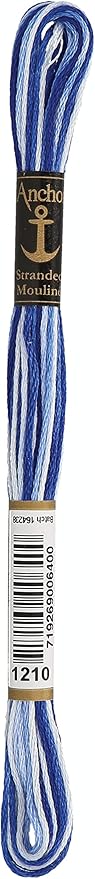 Anchor Six Strand Embroidery Floss 8.75 Yards-Royal Spectrum 12 per Box