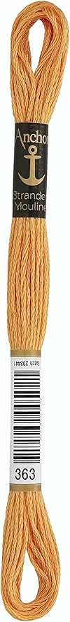 Anchor Six Strand Embroidery Floss 8.75 Yards-Nutmeg Medium 12 per Box