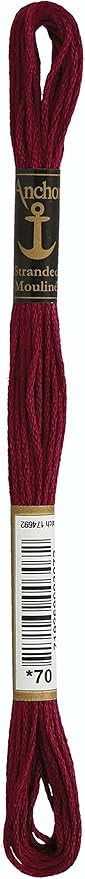 Anchor Maia Anchor Six Strand Embroidery Floss 8.75 Yards-Raspberry Dark 12 per Box