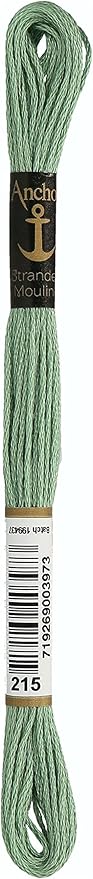 Anchor Six Strand Embroidery Floss 8.75 Yards-Juniper Medium Light 12 per Box