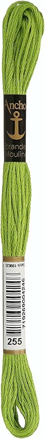 Anchor Maia Anchor Six Strand Embroidery Floss 8.75 Yards-Parrot Green Medium Light 12 per Box