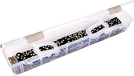 ArtBin 6999AB Fabric Strip Case - Crafts, Quiliting & Sewing Organizer, [1] Plastic Storage Case, Translucent