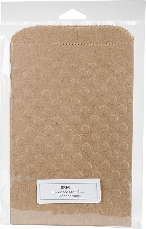 SRM Press 65034 Embossed Kraft Bags 5