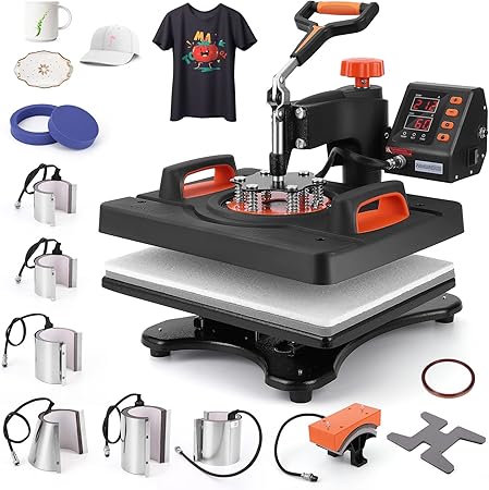 PIONEERWORKS Heat Press Machine 11 in 1 Professional Sublimation Machine 12