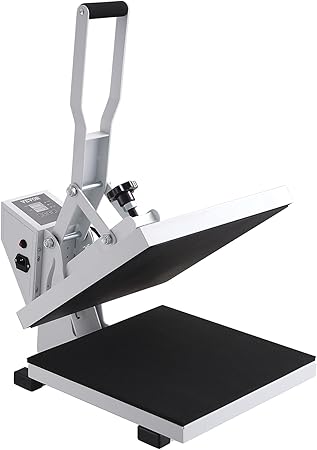 VEVOR Heat Press, 15x15 Power Heat Press Machine for T-Shirt, Fast Heating, High Pressure Heat Press Machine, Digital Industrial Sublimation Printer for Heat Transfer Vinyl, Easy to Use, White