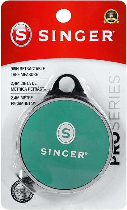 SINGER 50003 ProSeries Retractable Tape Measure, 96-Inch, Teal